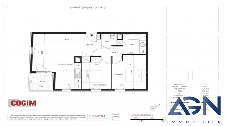 Ma-Cabane - Vente Appartement Montpellier, 60 m²