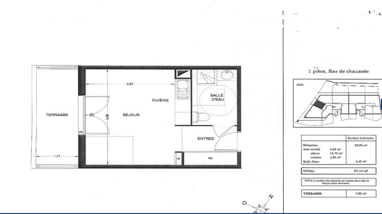 Ma-Cabane - Vente Appartement Montpellier, 27 m²