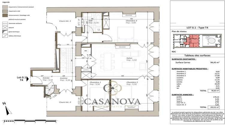 Ma-Cabane - Vente Appartement MONTPELLIER, 96 m²