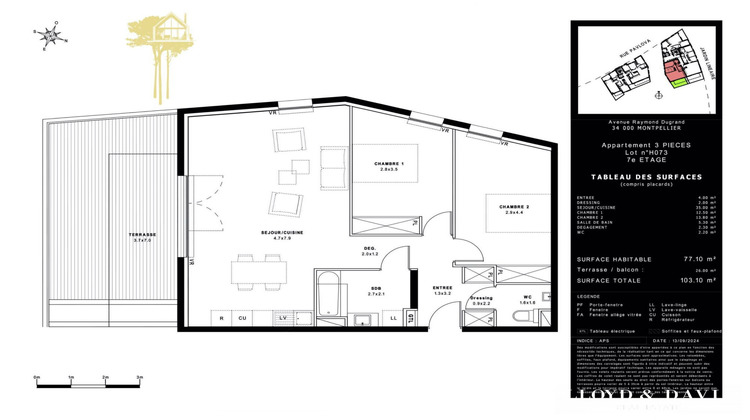 Ma-Cabane - Vente Appartement Montpellier, 77 m²