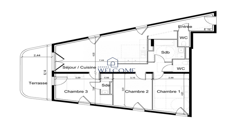 Ma-Cabane - Vente Appartement Montpellier, 90 m²