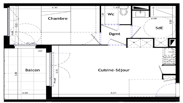 Ma-Cabane - Vente Appartement MONTPELLIER, 43 m²