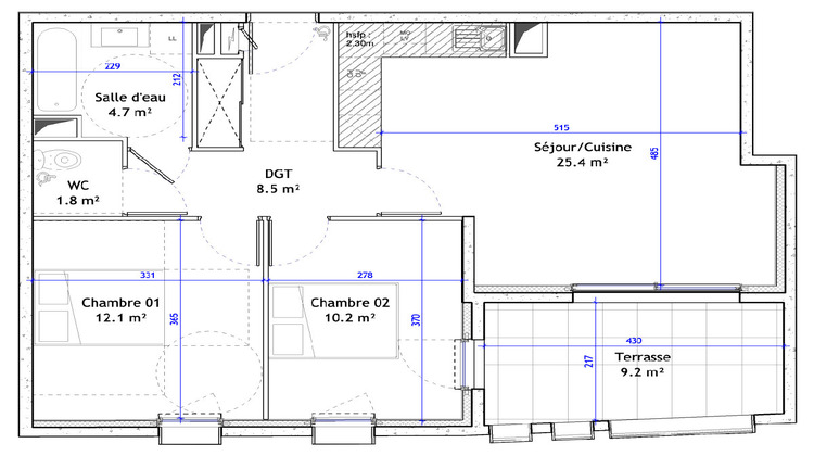 Ma-Cabane - Vente Appartement MONTPELLIER, 63 m²