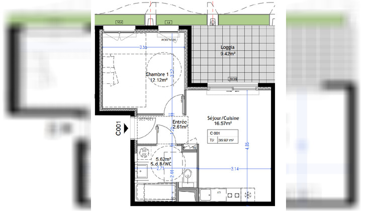 Ma-Cabane - Vente Appartement MONTPELLIER, 40 m²