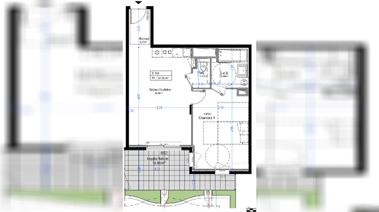Ma-Cabane - Vente Appartement MONTPELLIER, 51 m²