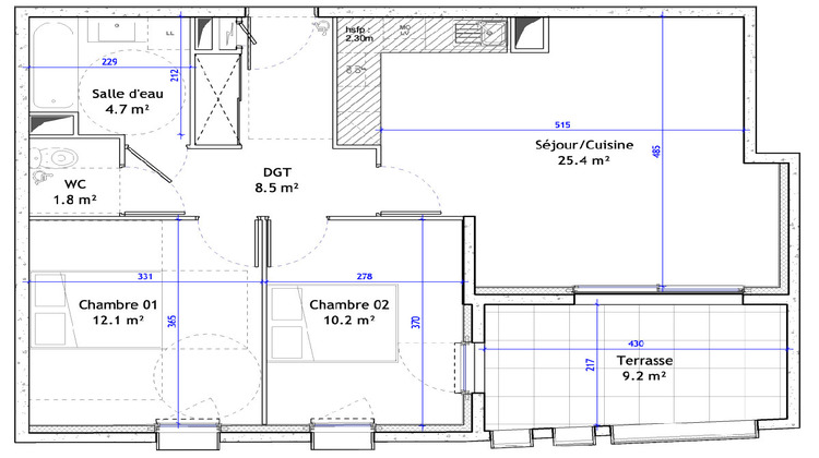 Ma-Cabane - Vente Appartement MONTPELLIER, 63 m²