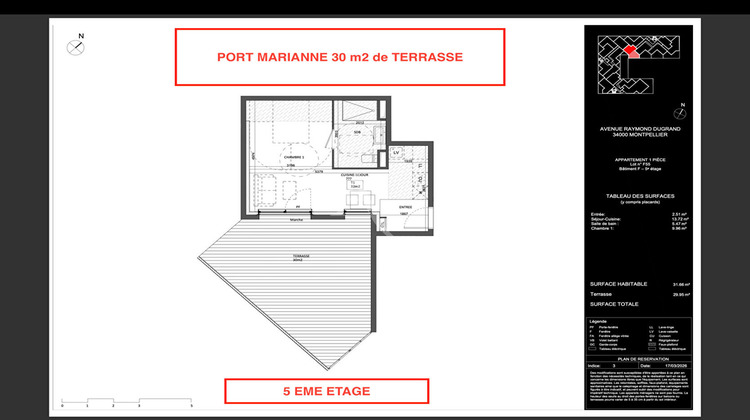 Ma-Cabane - Vente Appartement MONTPELLIER, 32 m²