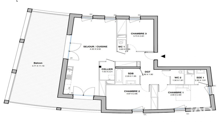 Ma-Cabane - Vente Appartement Montpellier, 103 m²