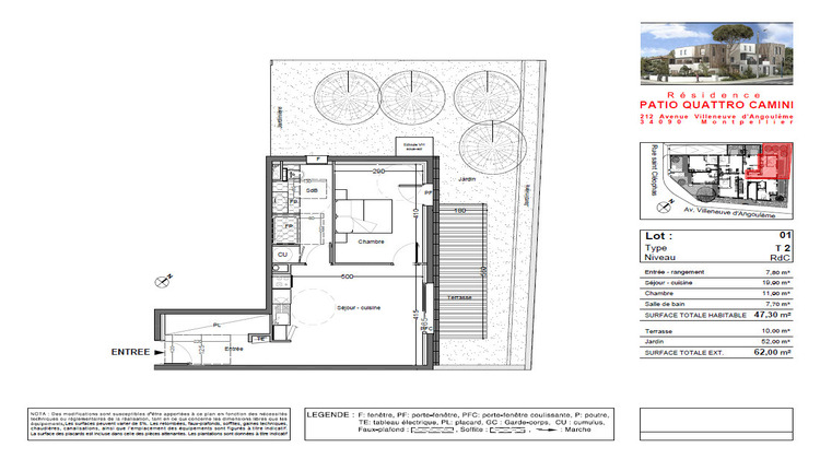 Ma-Cabane - Vente Appartement Montpellier, 1 m²