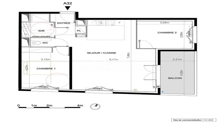 Ma-Cabane - Vente Appartement Montpellier, 69 m²