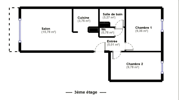 Ma-Cabane - Vente Appartement Montreuil, 47 m²