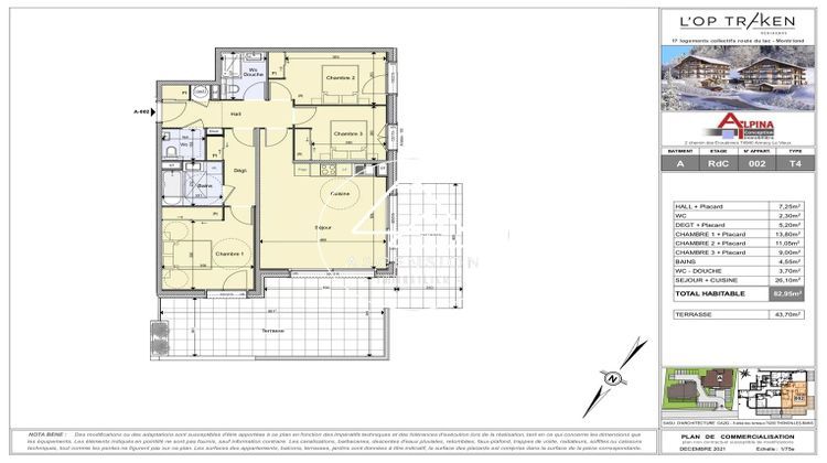 Ma-Cabane - Vente Appartement Montriond, 82 m²