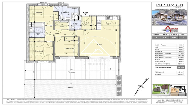 Ma-Cabane - Vente Appartement Montriond, 88 m²