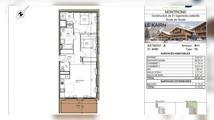 Ma-Cabane - Vente Appartement Montriond, 70 m²