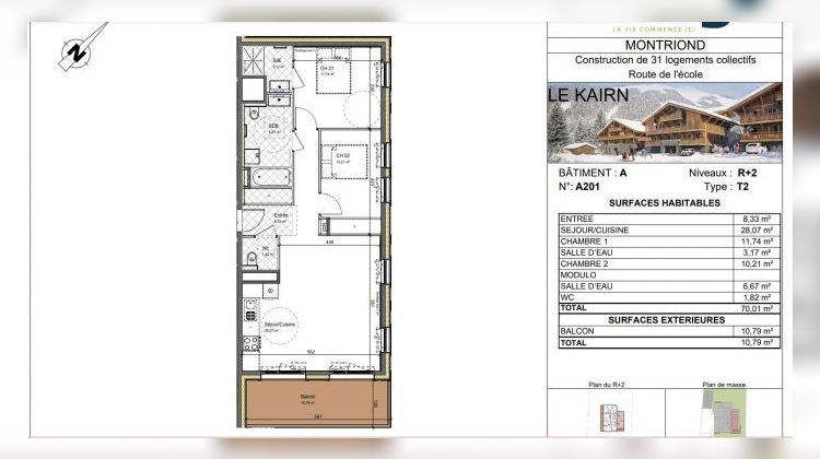 Ma-Cabane - Vente Appartement Montriond, 70 m²