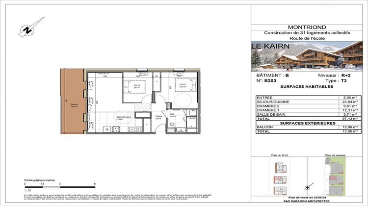 Ma-Cabane - Vente Appartement MONTRIOND, 57 m²