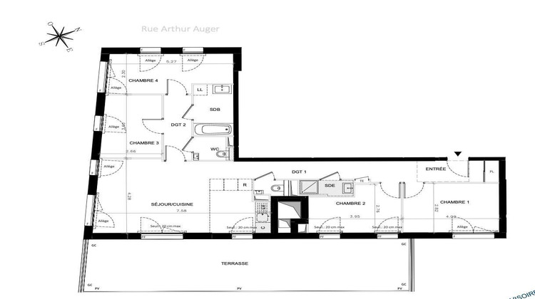 Ma-Cabane - Vente Appartement Montrouge, 97 m²