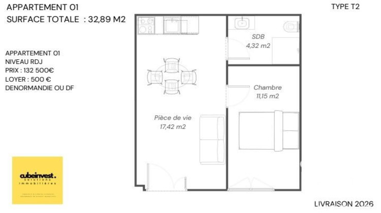 Ma-Cabane - Vente Appartement Morlaix, 32 m²