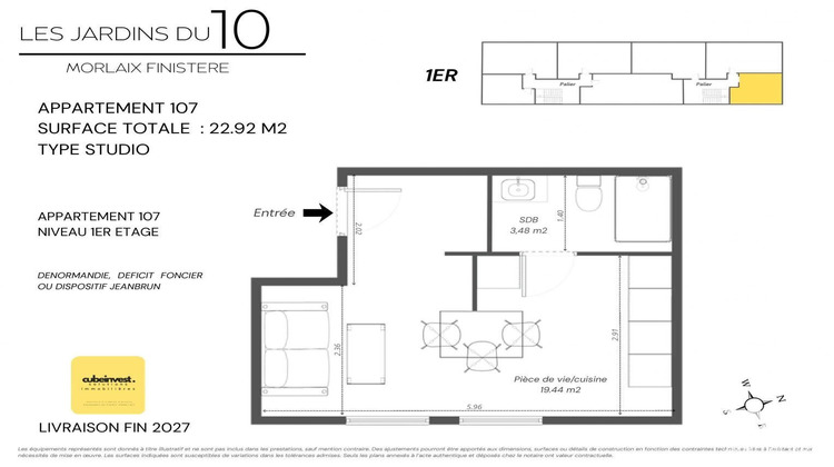 Ma-Cabane - Vente Appartement Morlaix, 23 m²