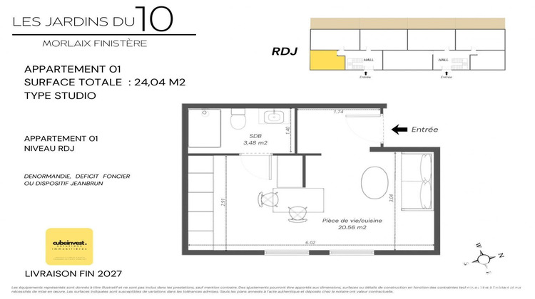 Ma-Cabane - Vente Appartement Morlaix, 24 m²