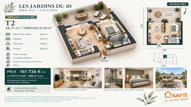 Ma-Cabane - Vente Appartement Morlaix, 39 m²