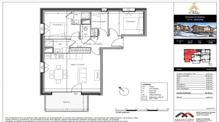 Ma-Cabane - Vente Appartement Morzine, 62 m²