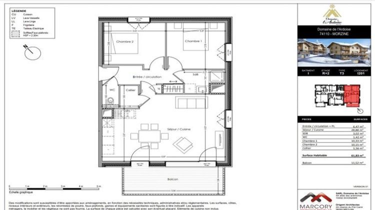 Ma-Cabane - Vente Appartement Morzine, 62 m²