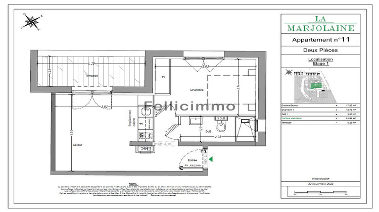 Ma-Cabane - Vente Appartement Mouans-Sartoux, 31 m²