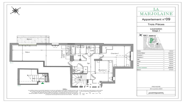 Ma-Cabane - Vente Appartement MOUANS SARTOUX, 65 m²