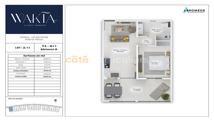 Ma-Cabane - Vente Appartement MOULE, 58 m²