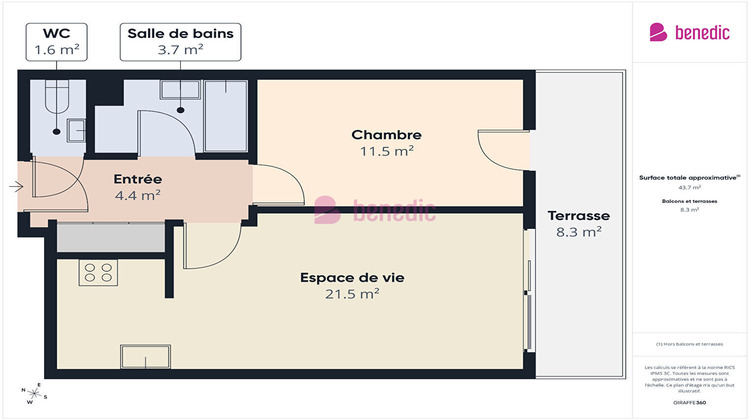 Ma-Cabane - Vente Appartement MOULINS-LES-METZ, 42 m²