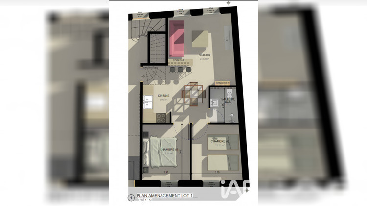 Ma-Cabane - Vente Appartement Moulins-Lès-Metz, 51 m²