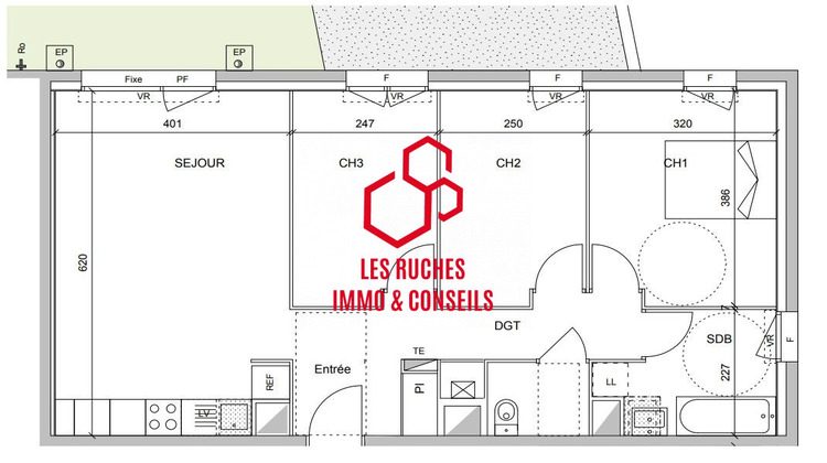 Ma-Cabane - Vente Appartement Moussy-le-Vieux, 74 m²