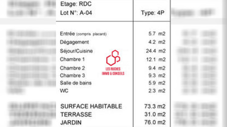 Ma-Cabane - Vente Appartement Moussy-le-Vieux, 74 m²