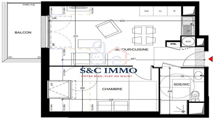 Ma-Cabane - Vente Appartement Nangis, 40 m²