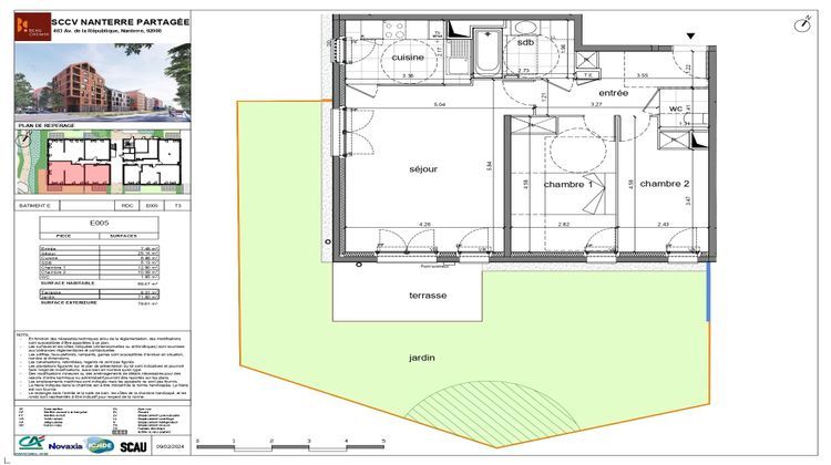 Ma-Cabane - Vente Appartement Nanterre, 69 m²