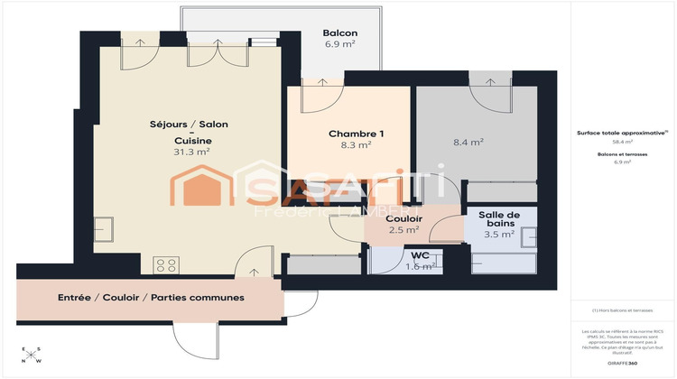 Ma-Cabane - Vente Appartement Nanterre, 59 m²