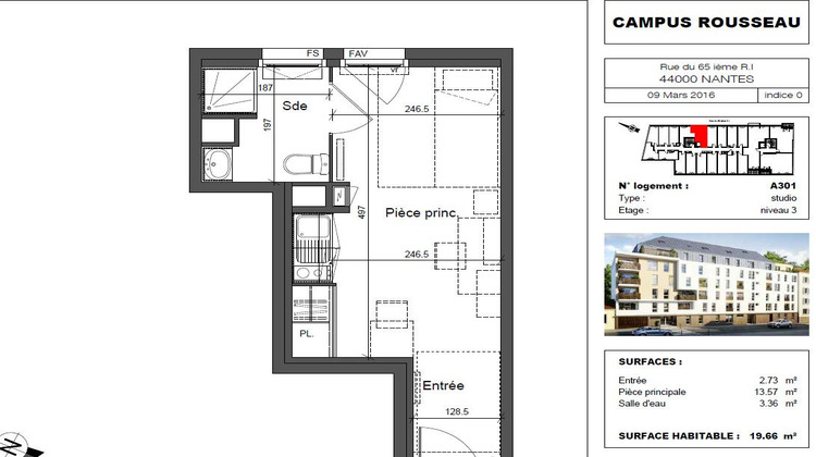 Ma-Cabane - Vente Appartement NANTES, 19 m²