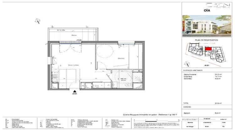 Ma-Cabane - Vente Appartement NANTES, 37 m²