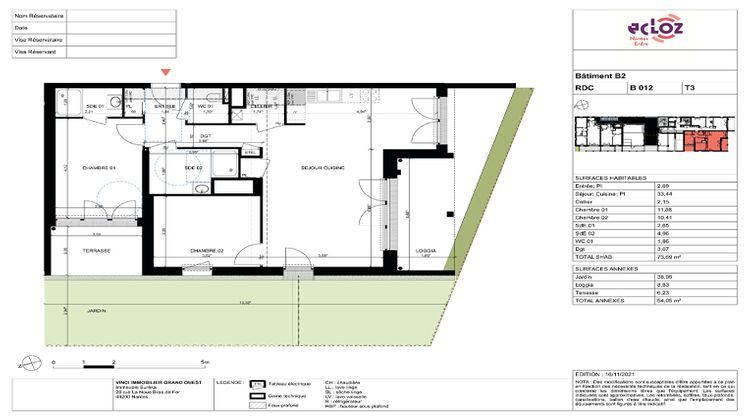 Ma-Cabane - Vente Appartement NANTES, 73 m²