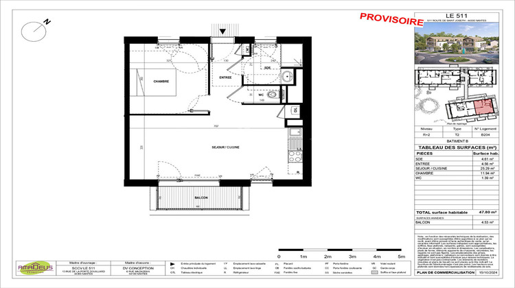 Ma-Cabane - Vente Appartement NANTES, 47 m²