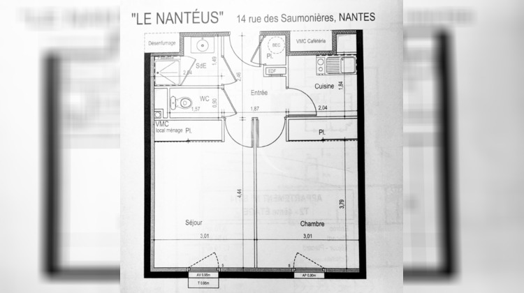 Ma-Cabane - Vente Appartement NANTES, 38 m²