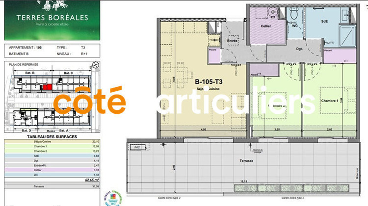 Ma-Cabane - Vente Appartement NARBONNE, 62 m²