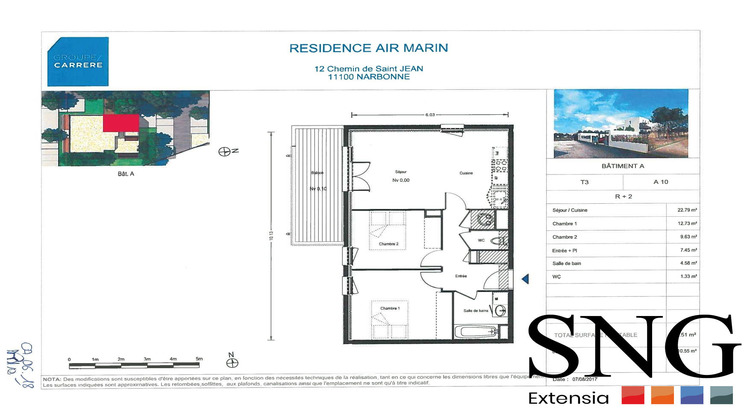 Ma-Cabane - Vente Appartement Narbonne, 58 m²