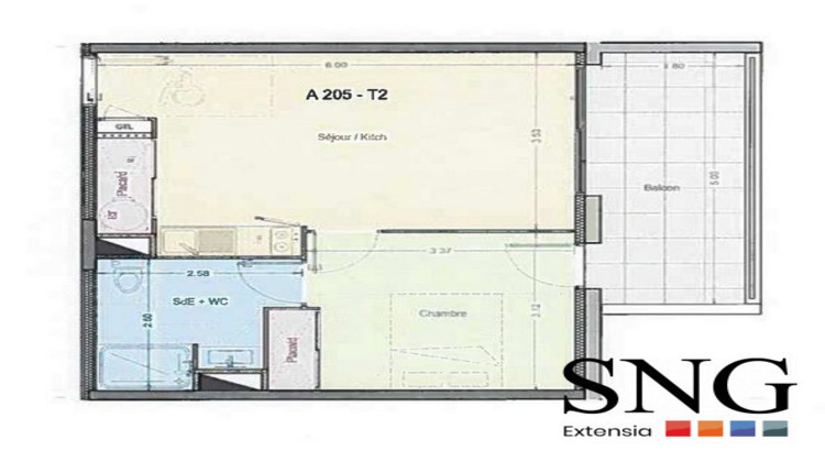 Ma-Cabane - Vente Appartement Narbonne, 39 m²