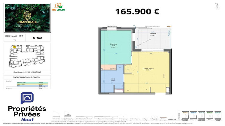 Ma-Cabane - Vente Appartement NARBONNE, 36 m²