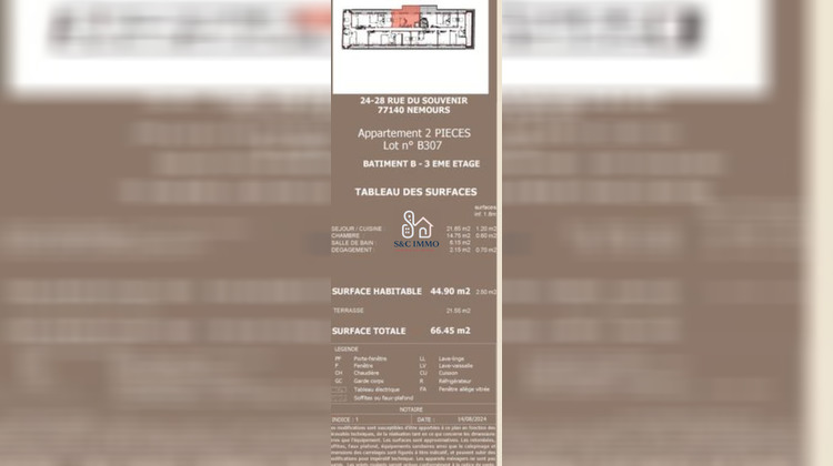 Ma-Cabane - Vente Appartement Nemours, 44 m²