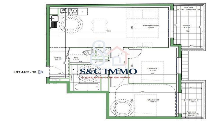 Ma-Cabane - Vente Appartement Neuilly-Plaisance, 61 m²