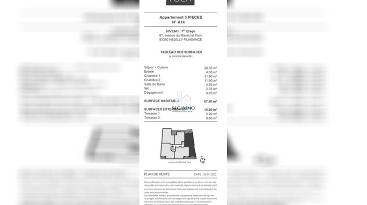 Ma-Cabane - Vente Appartement Neuilly-Plaisance, 67 m²