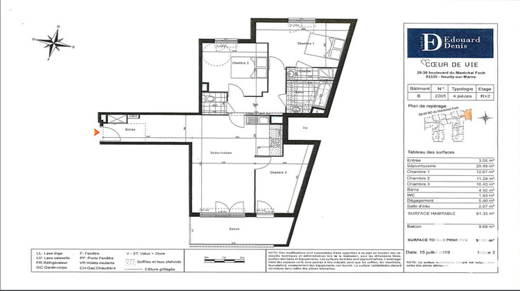 Ma-Cabane - Vente Appartement Neuilly-sur-Marne, 80 m²